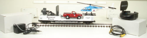K-Line K705-2111 UP Police Camera Car w/Truck and Helicopter LN/Box