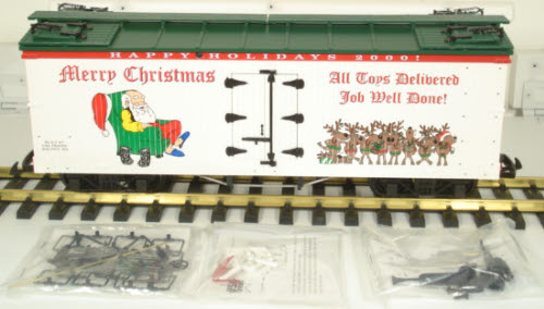 USA Trains R13018 G 2000 Christmas Reefer Car LN/Box