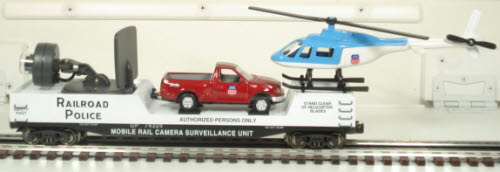 K-Line K705-2111 UP Police Camera Car w/Truck and Helicopter LN/Box