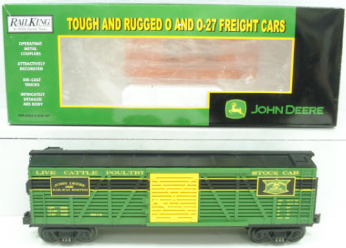 MTH 30-7137 O Gauge John Deere Stock Car LN/Box