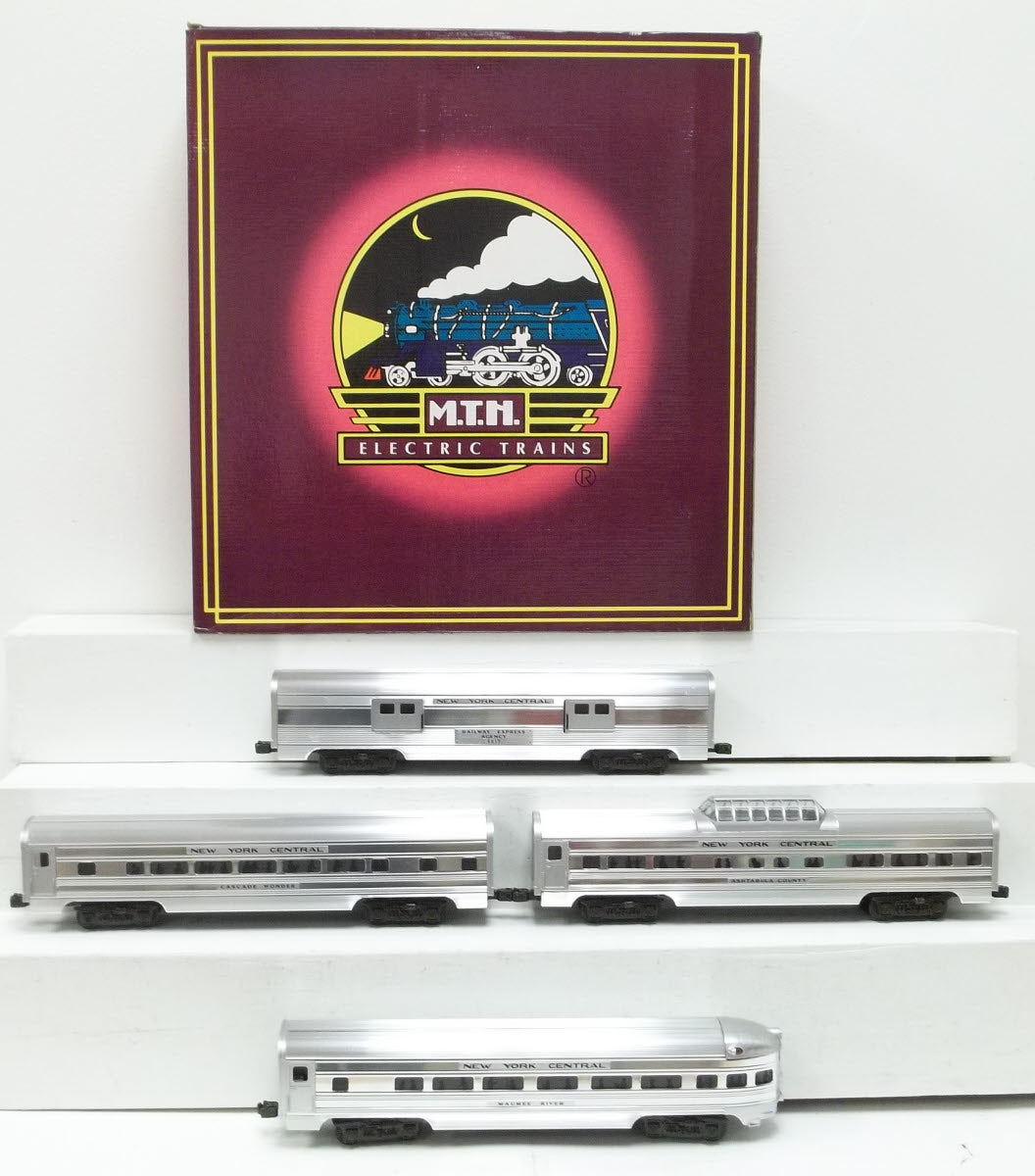 MTH 20-6013 O New York Central 60' Aluminum Passenger Car Set (Set of 4) LN/Box