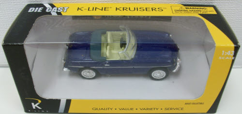 K-Line K94103 Kruisers 1:43 1967 Electric Blue MG MGB 1967 Convertible Diecast