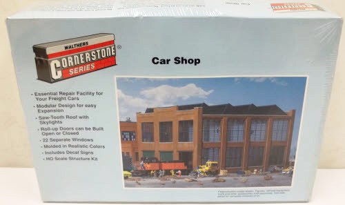 Walthers 933-3040 HO Car Shop Cornerstone Series Building Plastic Kit