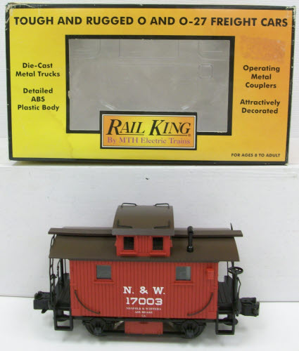 MTH 30-77026 O Gauge Norfolk & Western Bobber Caboose LN/Box