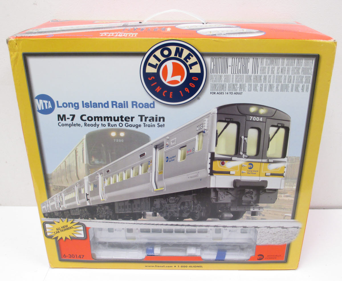 Lionel 6-30147 MTA Long Island RR M-7 O Gauge Electric Commuter Train Set NIB