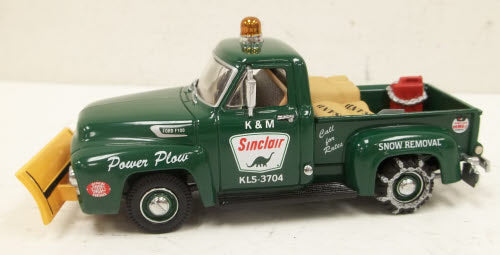 Matchbox YRS04-M 1:43 Diecast 1954 Sinclair Ford F-100 Snow Plow Pickup Truck
