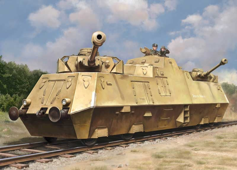 Hobby Boss 82953 1:72 Panzerjager-Triebwagen 51 Railcar Military Vehicle Kit