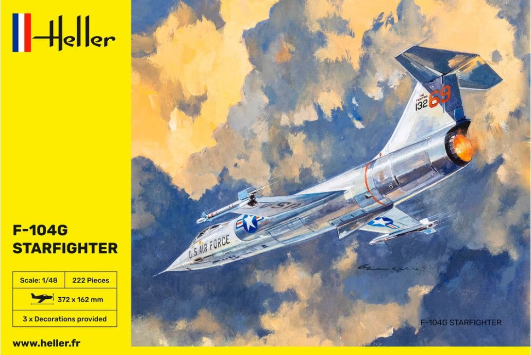 Heller 30520 1:48 Lockheed F-104G Starfighter Military Aircraft Plane Model Kit