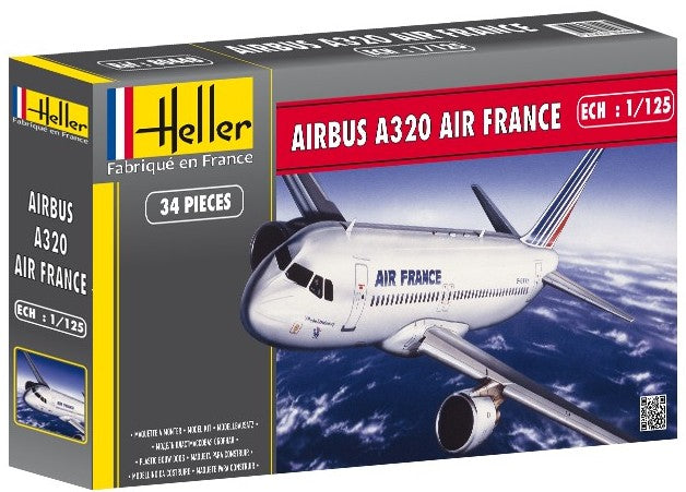 Heller 80448 1:25 Airbus A320 Air France Military Aircraft Plane Model Kit