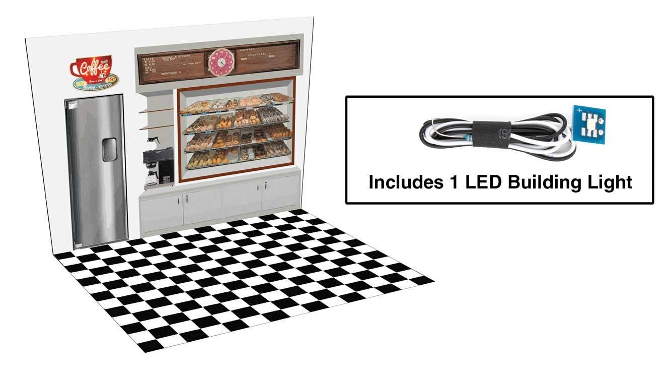 Walthers 933-4702 HO Spaces Hole-In-One Donut Shop Building Kit