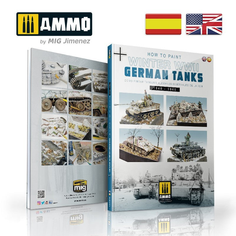 Mig Jimenez A.MIG-6039 How to Paint Winter WWII German Tanks Paperback Book