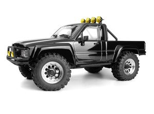 HPI Racing 160968 1:18 Black Venture18 Flux 1985 Toyota Hilux SR5 Ready-To-Run