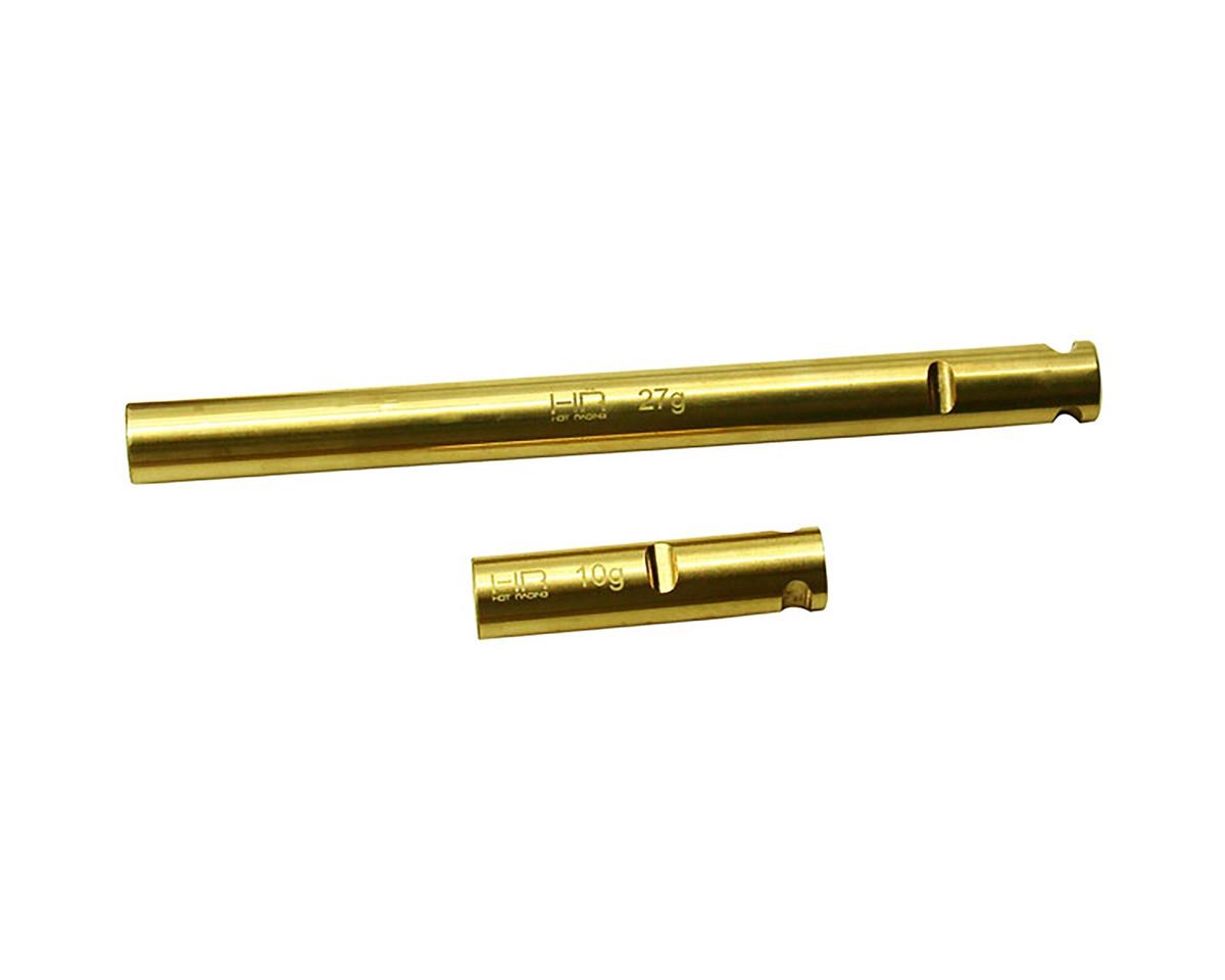 Hot Racing RBA12AW RYFT Brass Axle Tube Weights (Pack of 2)