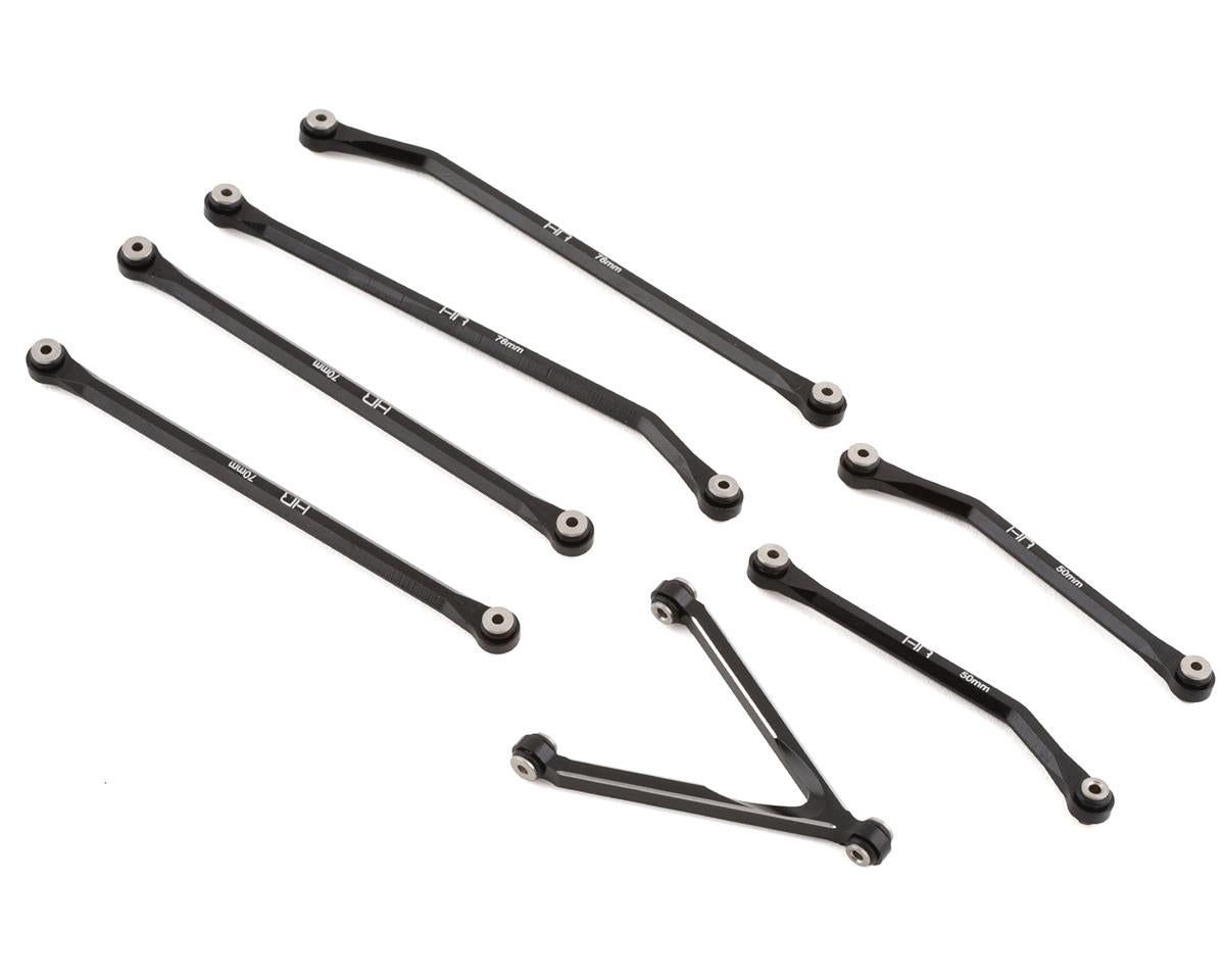 Hot Racing SXTF133HG01 153.7mm SCX24 Aluminum High Clearance Links Set