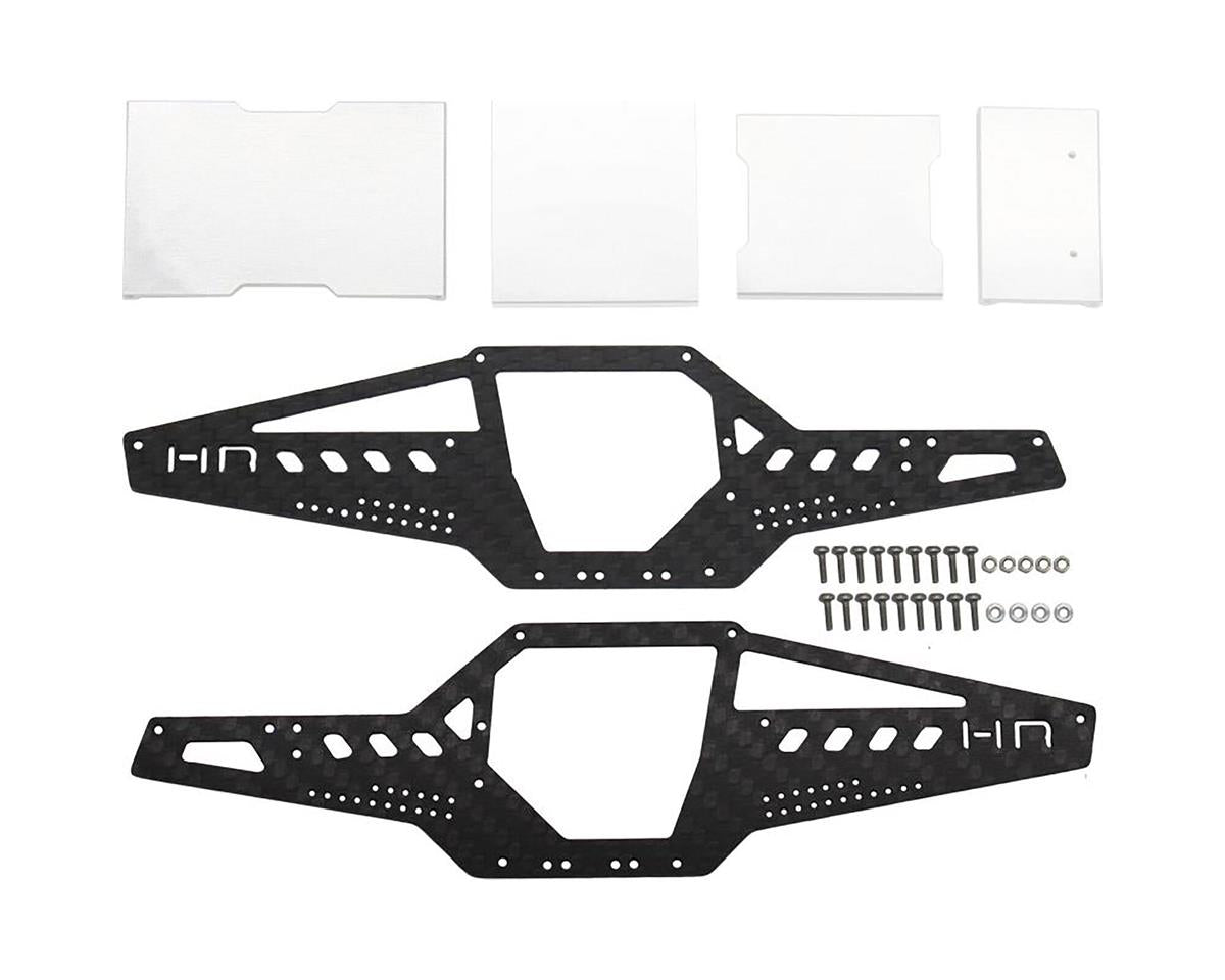 Hot Racing SXTF14GLC SCX24 Graphite LCG Rock Crawler Conversion Chassis