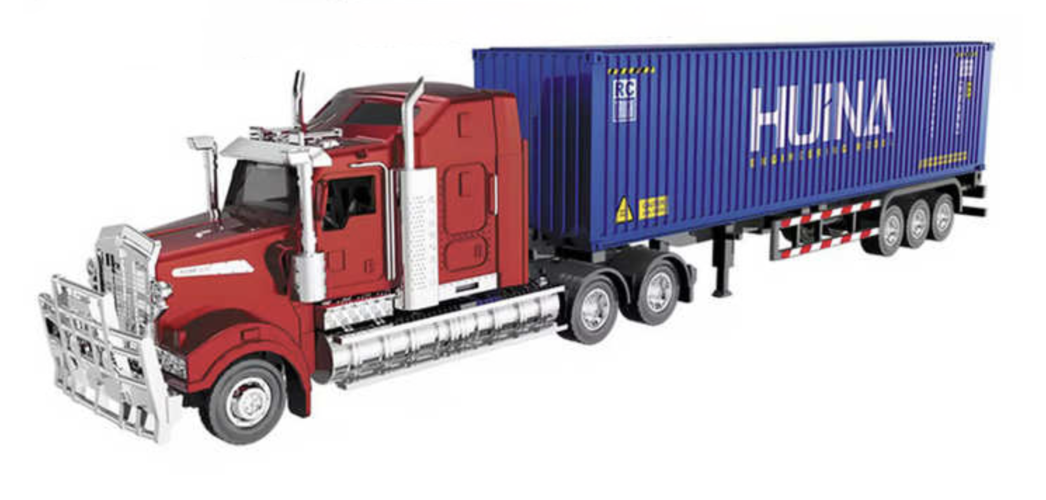 Imex 14581 1:50 Red/Blue American Truck Head Container Car Diecast Model