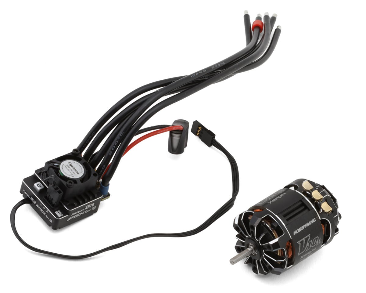 HobbyWing 30112404 XR10 Stock Spec G2 Sensored BL ESC & V10 G5 Motor Combo