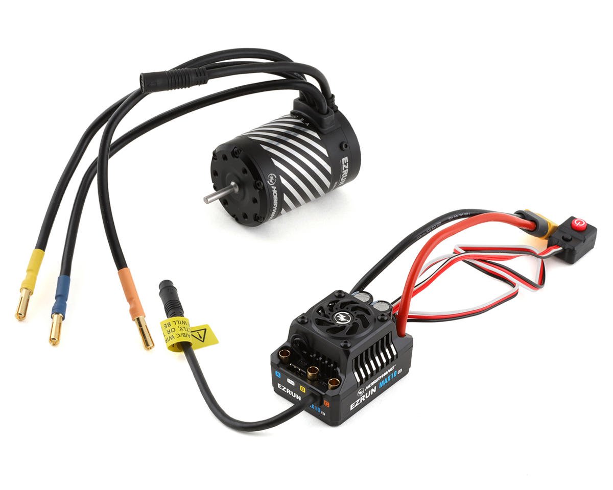 HobbyWing 38020346 EZRun MAX10 G2 80 Amp Sensored BL WP ESC/3652SD Motor Combo