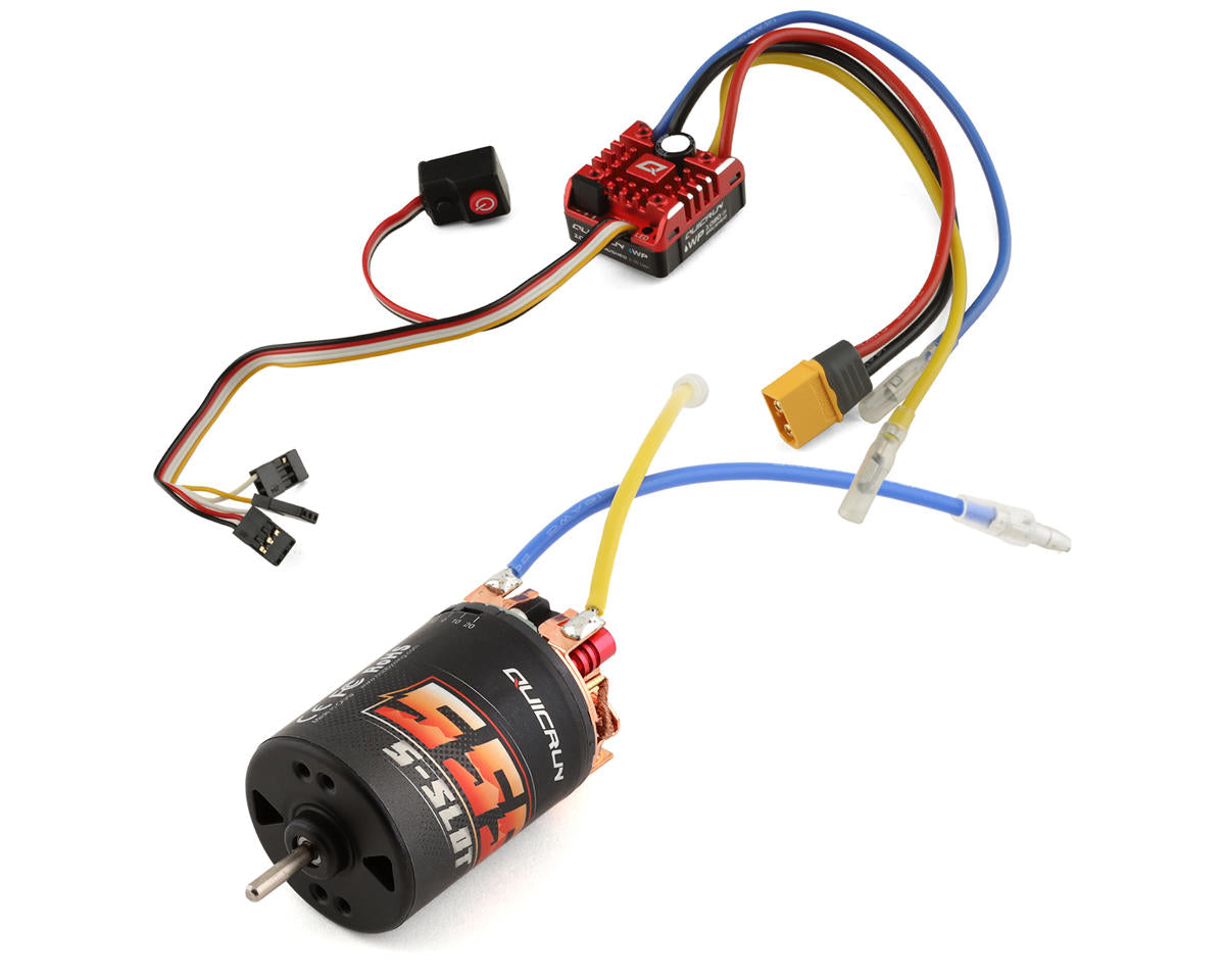 HobbyWing 38020352 QuicRun 1080 G2 Rock Crawling ESC & 555 13T Motor Combo