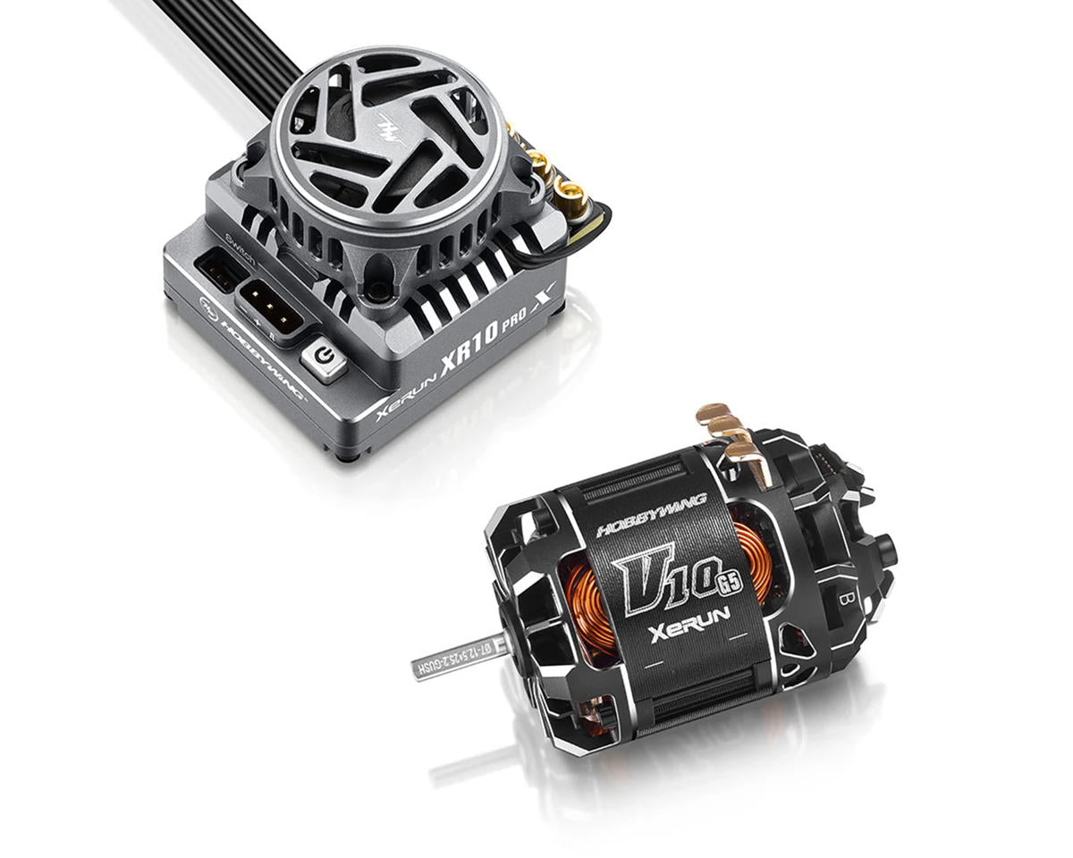 HobbyWing 38020813 XR10 Pro G3X Stock Spec Sensored BL ESC & V10 G5 Motor Combo