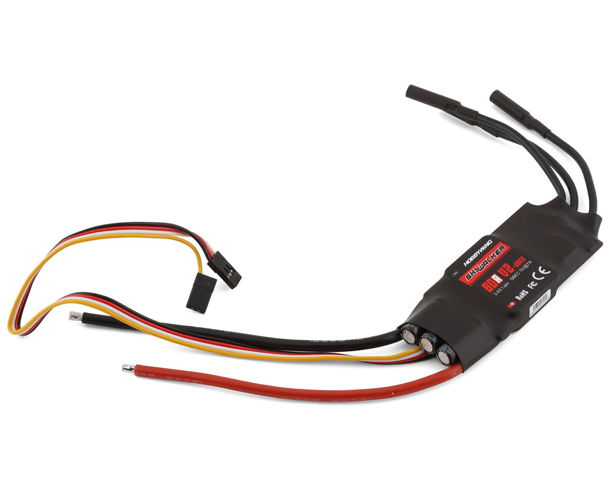 HobbyWing 80060440 Skywalker 80A V2 80 Amp Brushless ESC (3-6S)