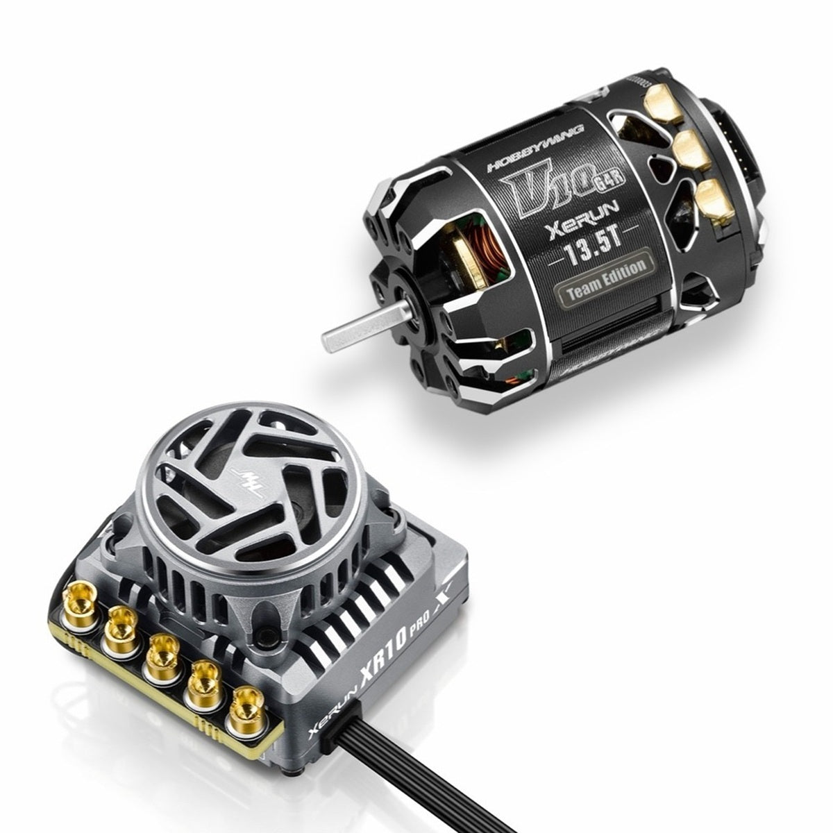 HobbyWing 38020806 13.5T Pro G3X Stock Spec BL ESC & V10 G4R Team Motor Combo