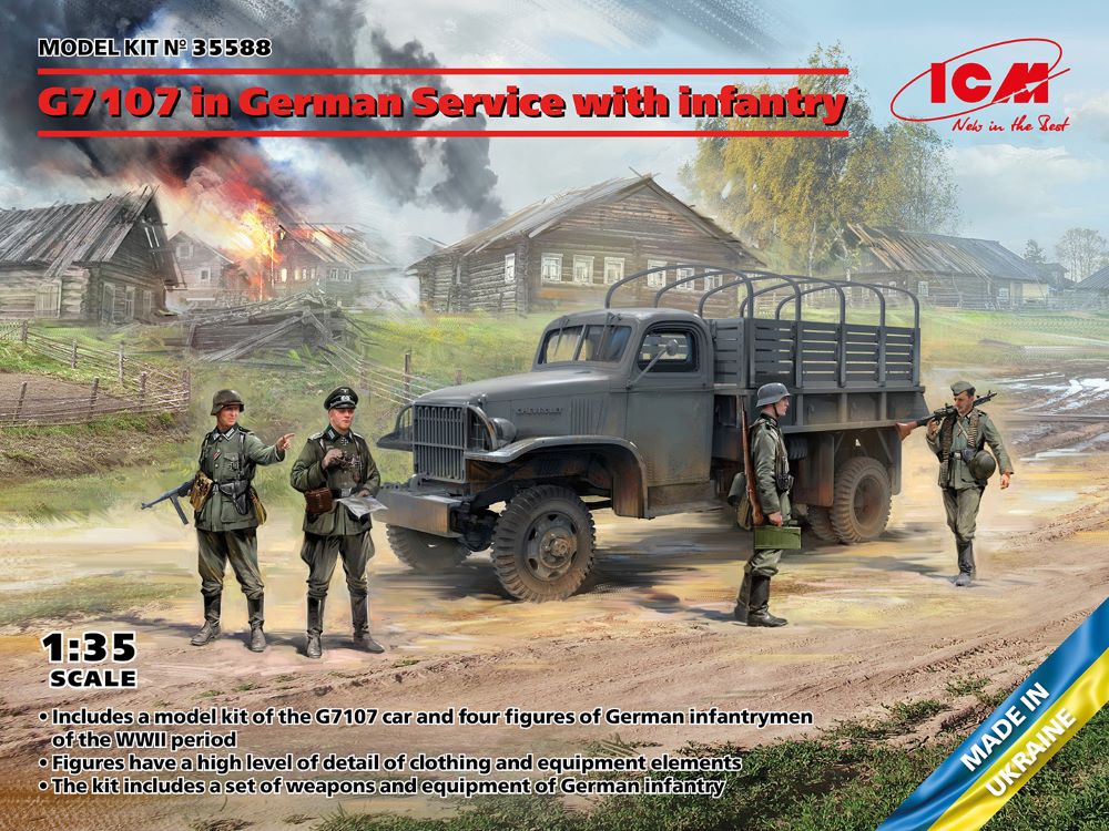 ICM 35588 1/35 German G7107 w/Infantry Figure