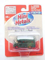 Classic Metal Works 30118 HO Mini Metals Green/Silver REA Metro Delivery Truck