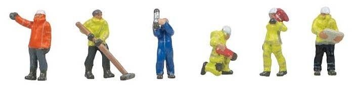 Faller 155616 N Industrial Mechanics and Workers Figures (Set of 6)