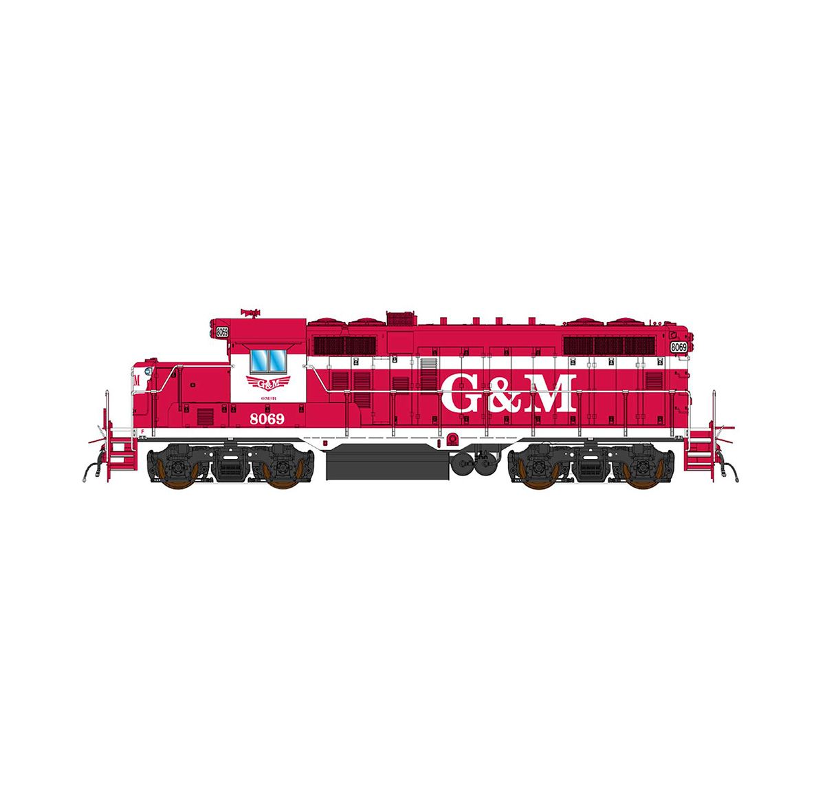 InterMountain 49818-01 HO GMSR Paducah GP10 Diesel Locomotive with DCC #8069