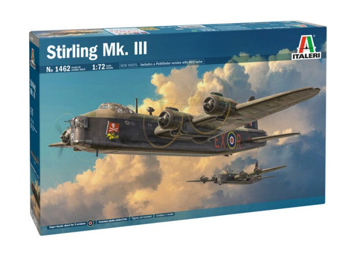 Italeri 1462 1:72 Stirling Mk.III Military Aircraft Plane Model Kit