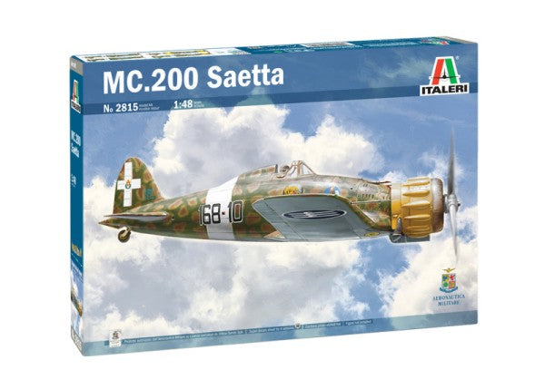 Italeri 2815 1:48 MC.200 Saetta Fighter Military Aircraft Plane Model Kit