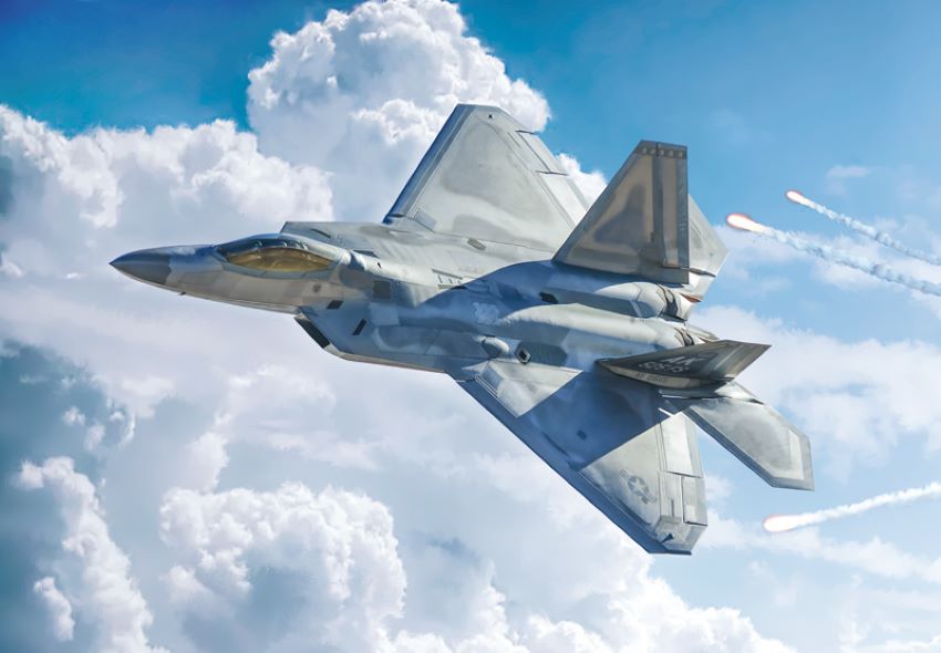 Italeri 2822 1:48 F-22A Raptor Military Aircraft Plane Model Kit