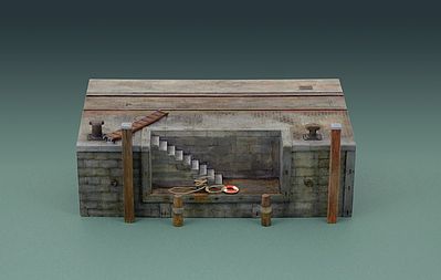 Italeri 555615 1:35 Dock with Stairs Plastic Model Kit