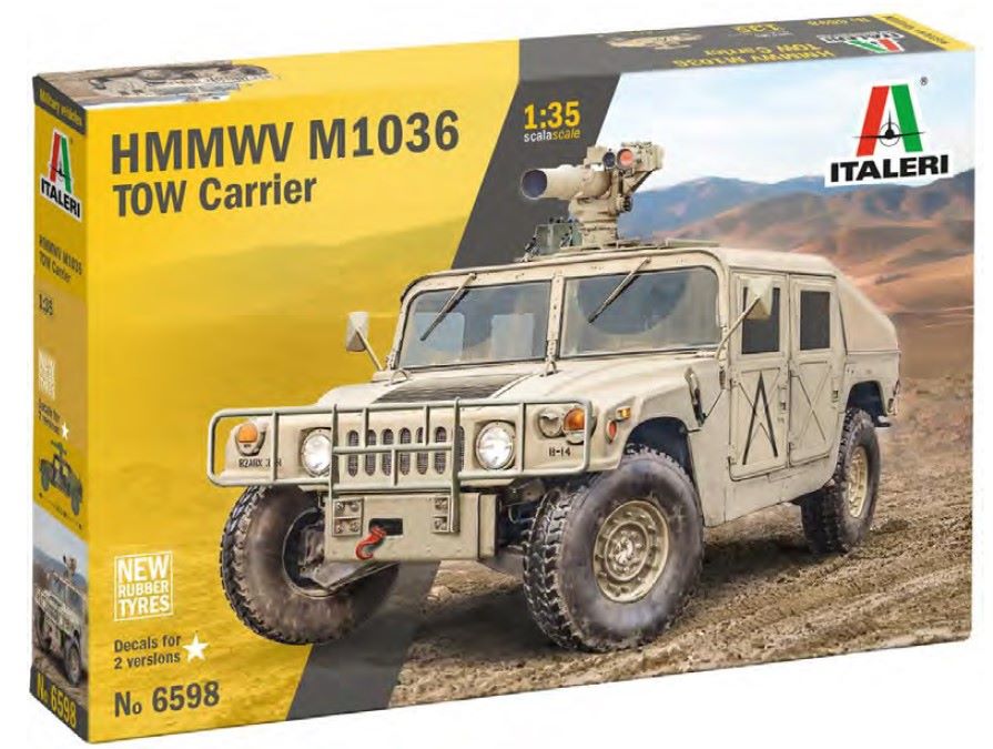 Italeri 6598 1:35 HMMWV M1036 TOW Carriers Military Vehicle Model Kit