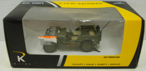 K-Line K-94431 1:43 Kruisers U.S. Army Willy's Military Diecast Jeep