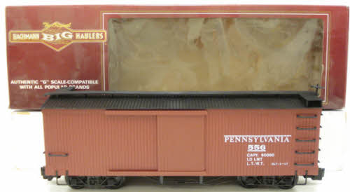 Bachmann 93314 G Scale Pennsylvania Wood Boxcar #556 LN/Box