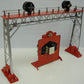MTH 10-4038 Red, Silver, & Nickel Trim Signal Bridge & Control Panel LN/Box