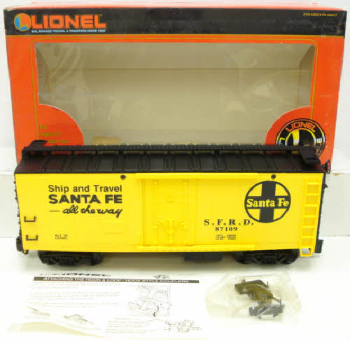 Lionel 8-87109 G Scale Santa Fe Reefer LN/Box