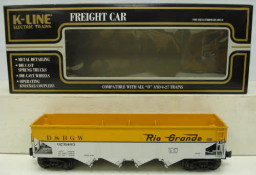K-Line K623-1493 O Gauge Denver & Rio Grande Western Diecast Hopper LN/Box