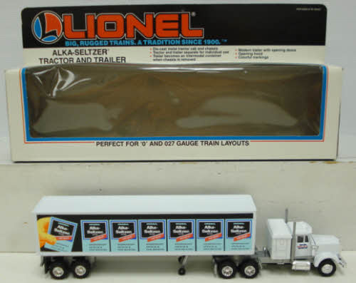 Lionel 6-12811 O Alka-Seltzer Tractor Trailer Truck NIB