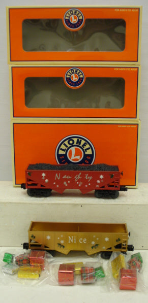 Lionel 6-16467 O Gauge Naughty & Nice Hopper (2 Pack) LN/Box