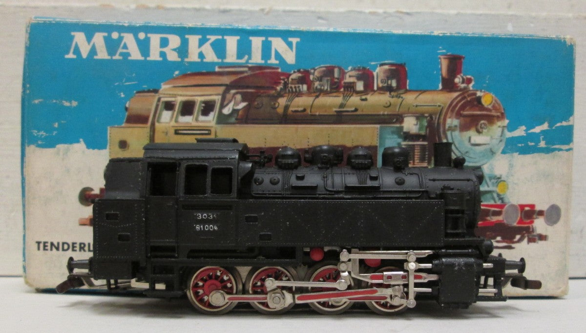 Marklin 3031 HO Scale DB 0-8-0 Steam Tank Locomotive #81004 EX/Box