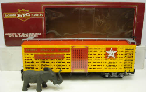 Bachmann 98171 G Scale Emmett Kelley Circus Elephant Stock Car #153 LN/Box
