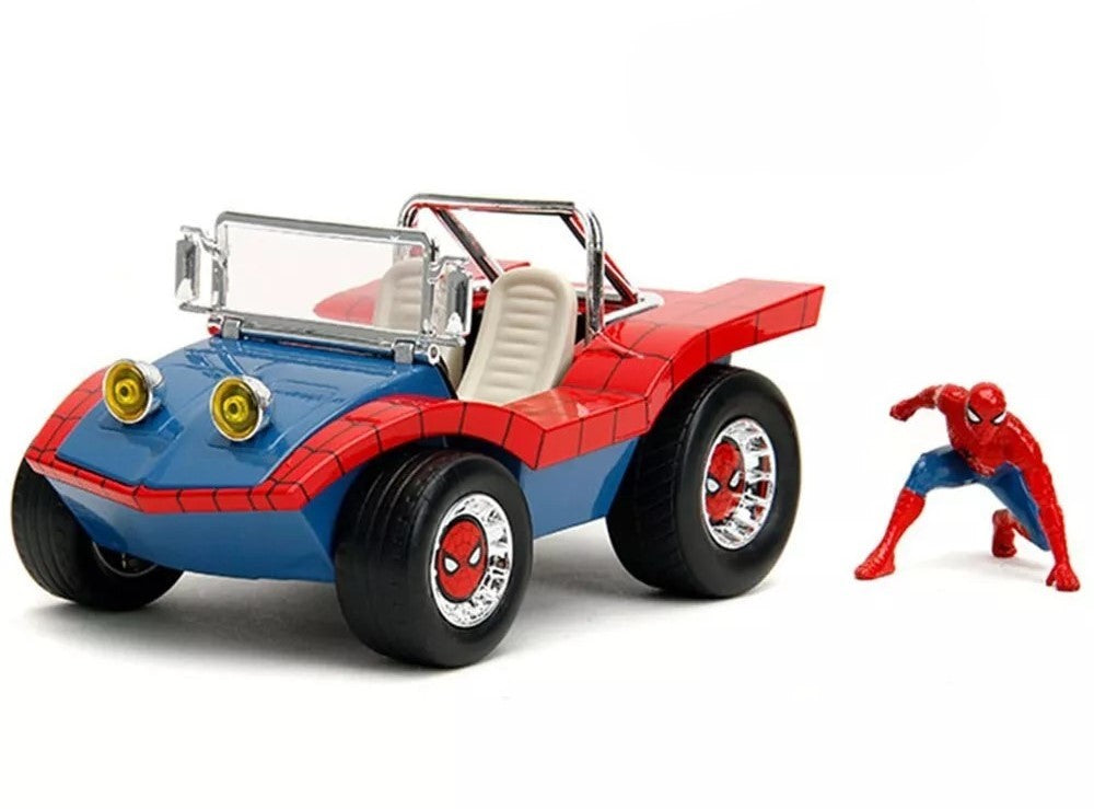Jada Toys 33729 1:24 Marvel Hollywood Rides Spider-Man Buggy w/Spider-Man Figure