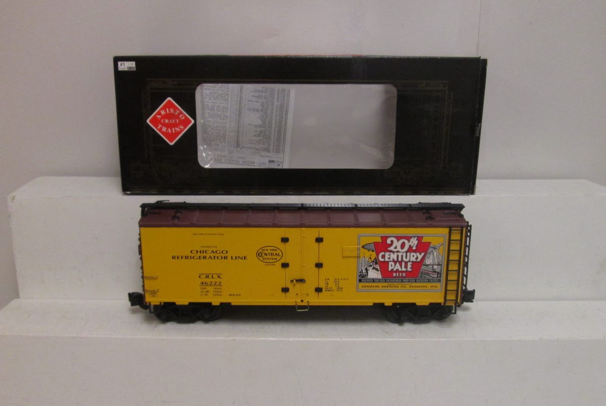 Aristo-Craft 46222 G Scale 20th Century Beer 40' Reefer NIB