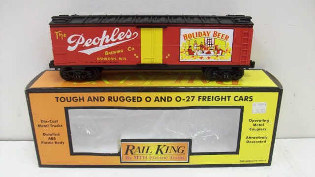 MTH 30-78009 O Gauge Holiday Beer Reefer Car