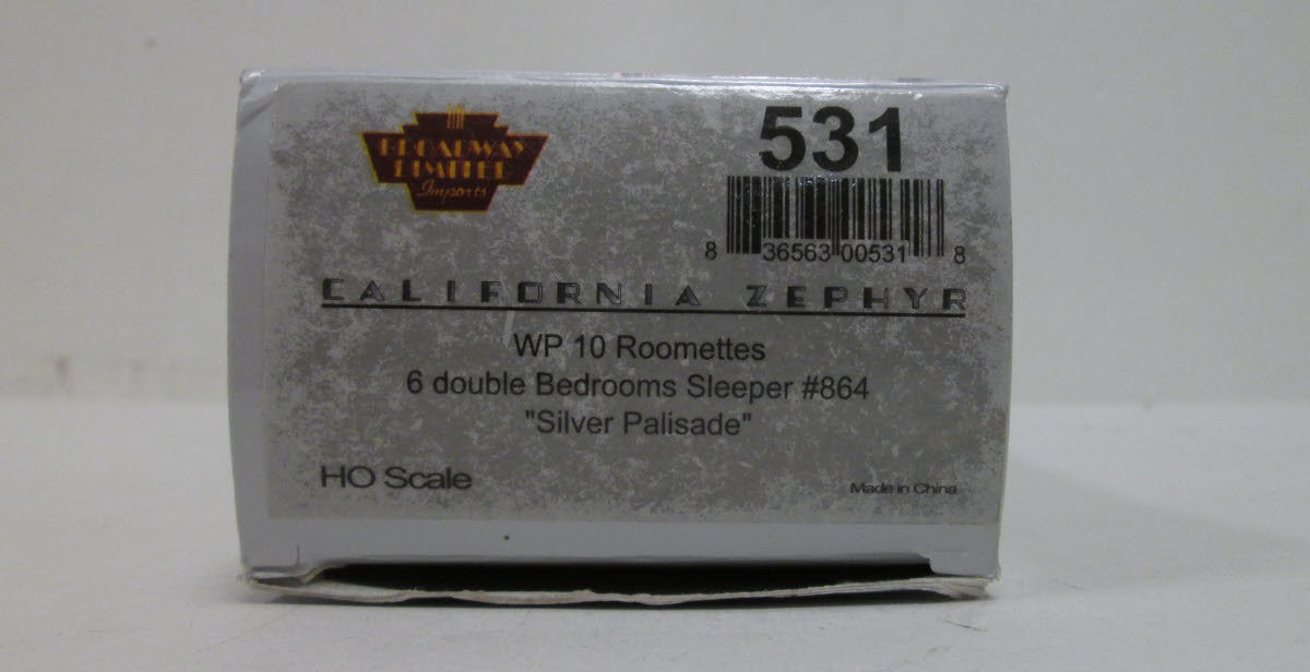 Broadway Limited 531 HO Paragon Series Cali Zephyr WP 