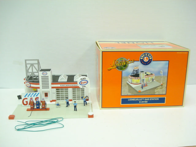 Lionel 6-24183 O Gauge Lionelville Esso Gas Station LN/Box