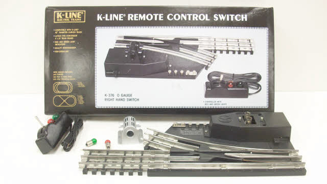 K-Line K-0376 O 42" Right Hand Remote Control Switch Turnout EX/Box